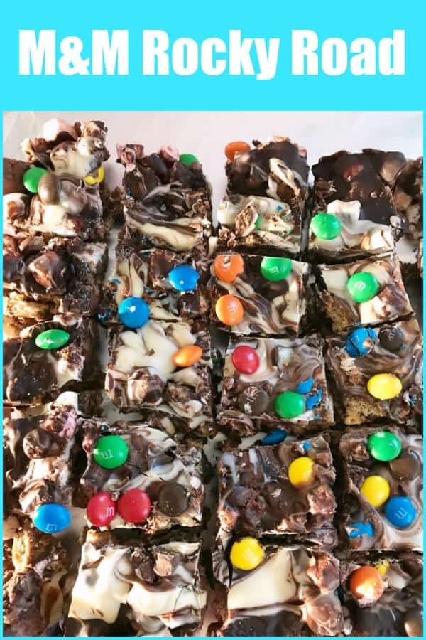 M&M rocky road - this chocolate no-bake recipe is ideal for bake sales and parties and is so easy to make