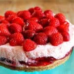 Strawberry mousse cake recipe - an easy but impressive dessert full of summer's finest strawberries