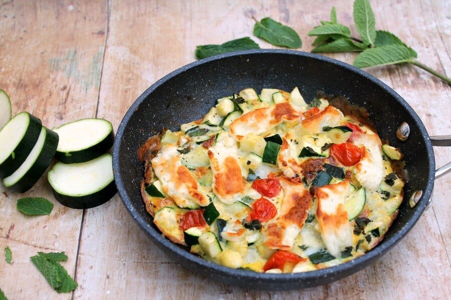 Courgette Frittata with Mint