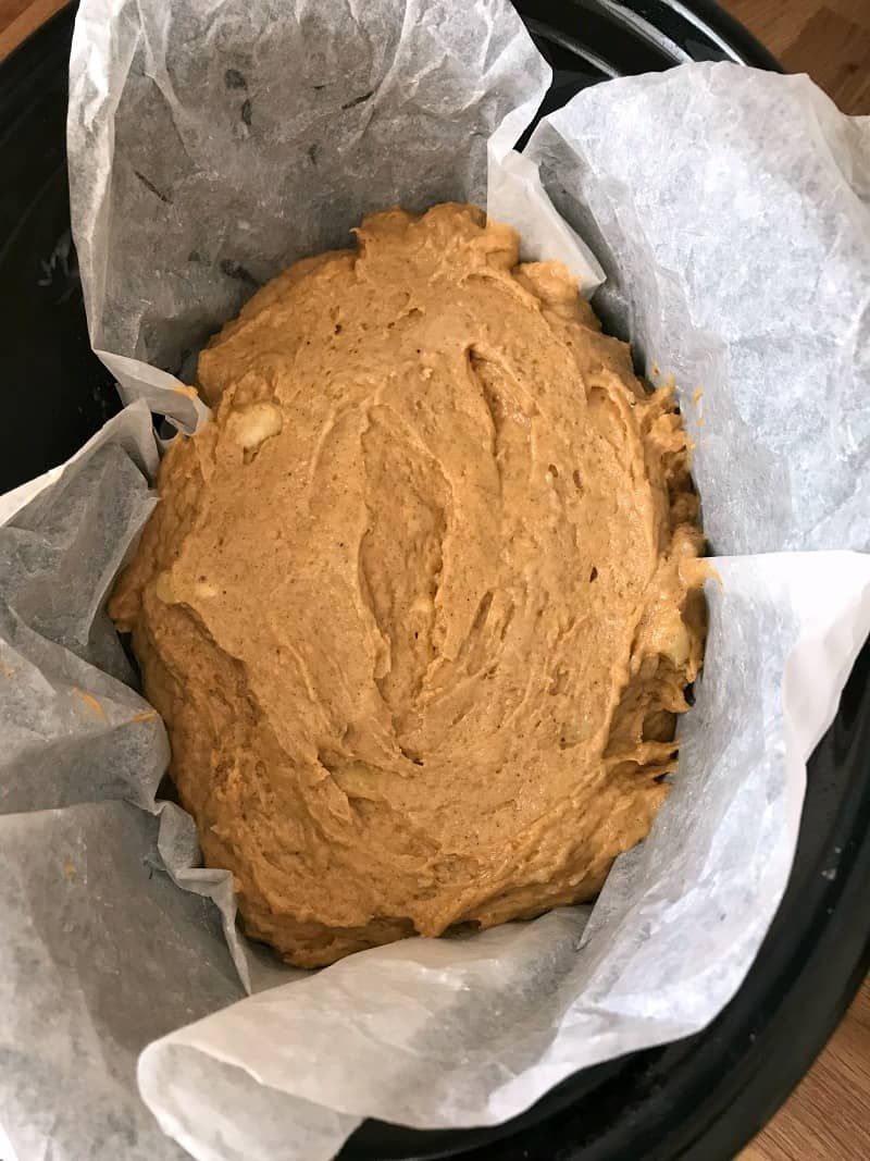 Slow Cooker Pumpkin Banana Bread