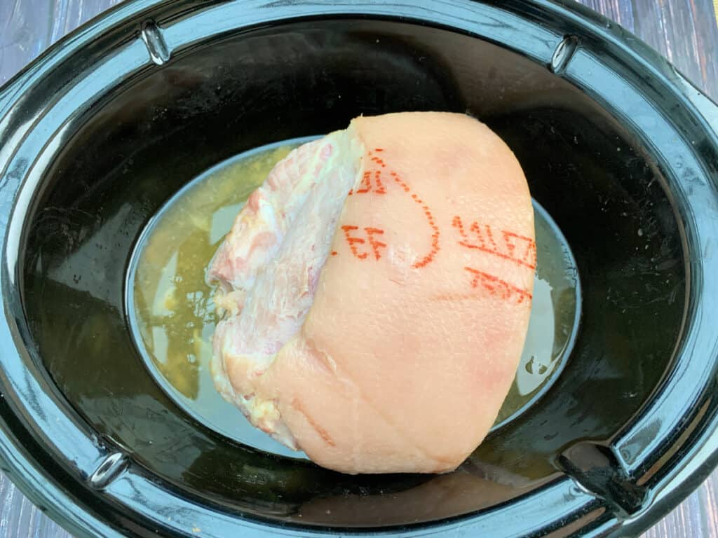 Slow Cooker Gammon Glazed with Maple Syrup BakingQueen74