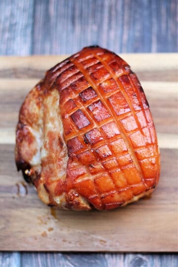 Slow Cooker Gammon Glazed with Maple Syrup - BakingQueen74