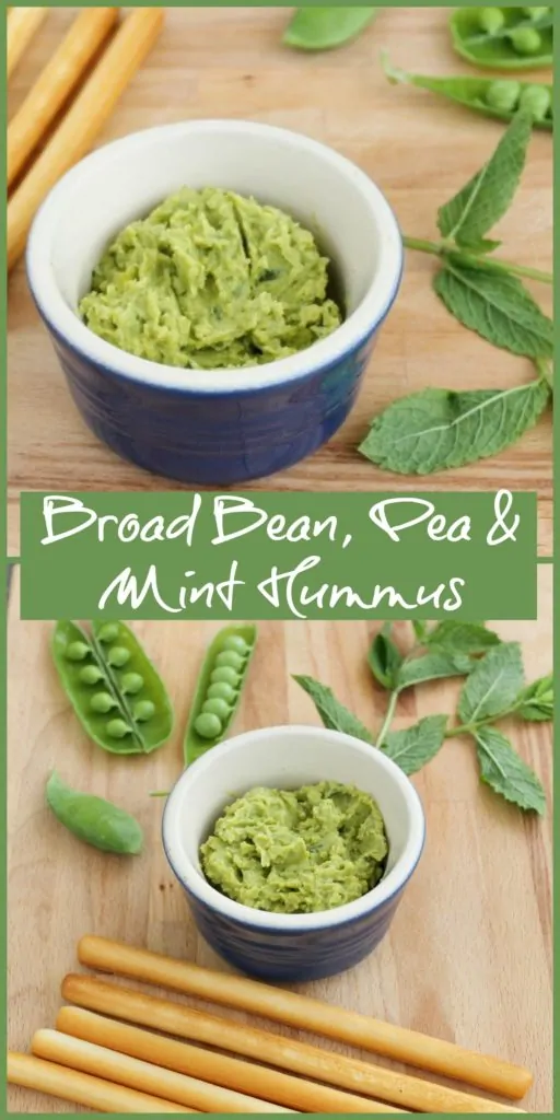 Broad Bean, Pea and Mint Hummus