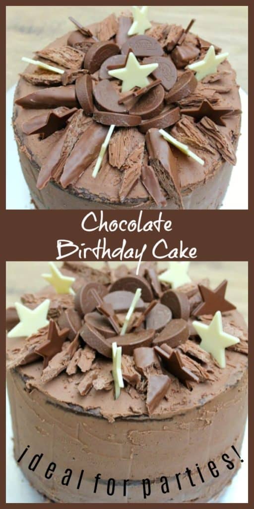 Chocolate Birthday Cake - BakingQueen74