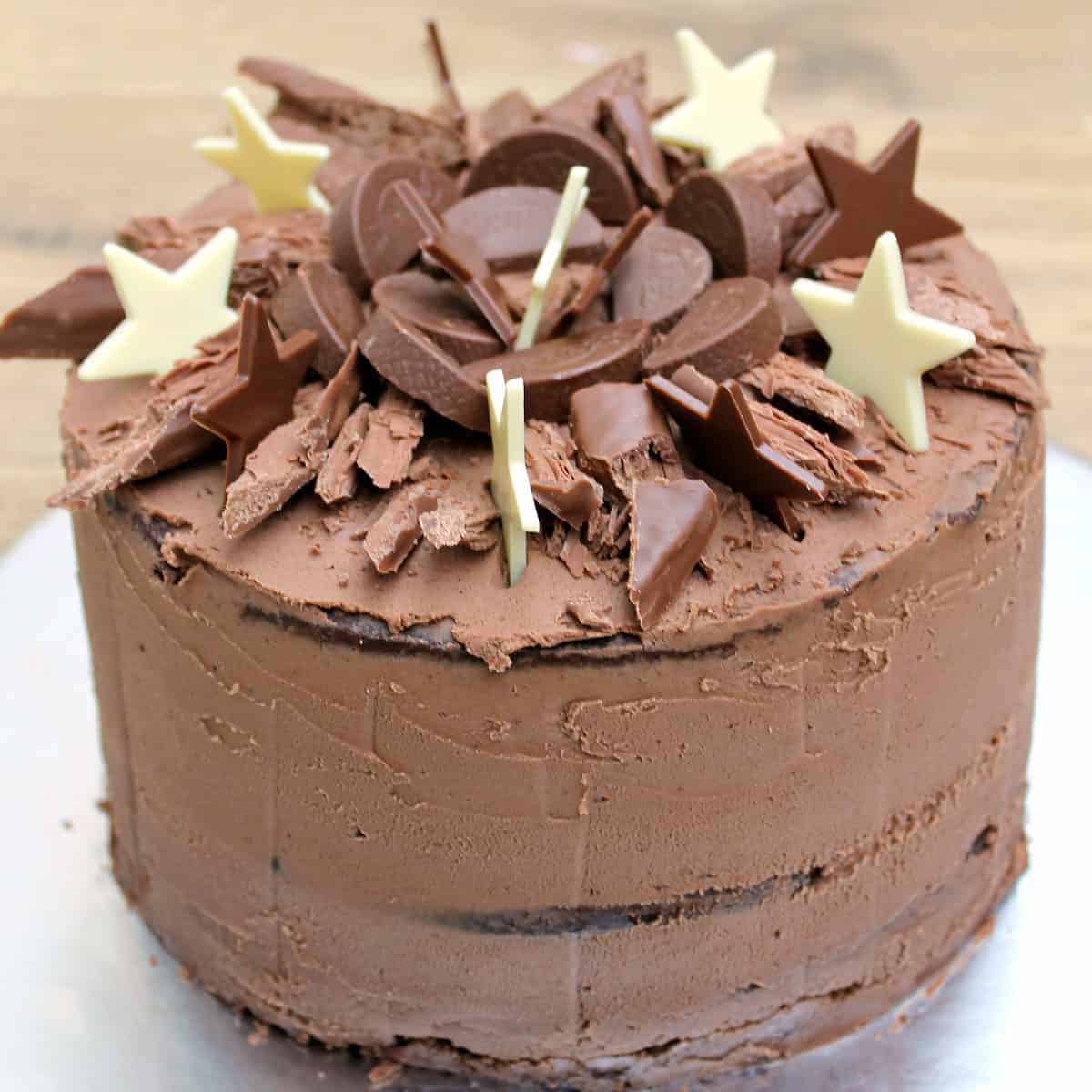 Chocolate Birthday Cake - BakingQueen74