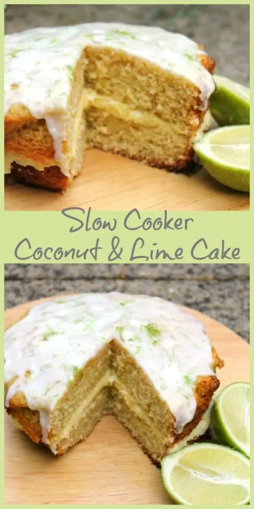 Slow Cooker Coconut and Lime Cake