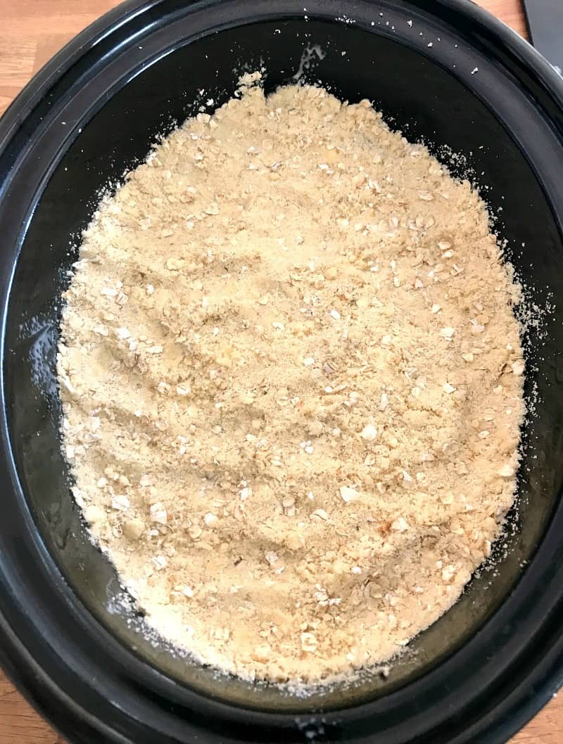 Crumble ready to cook
