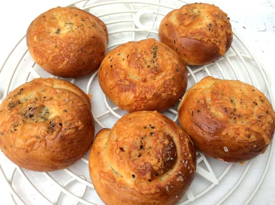 Cheese and herb rolls