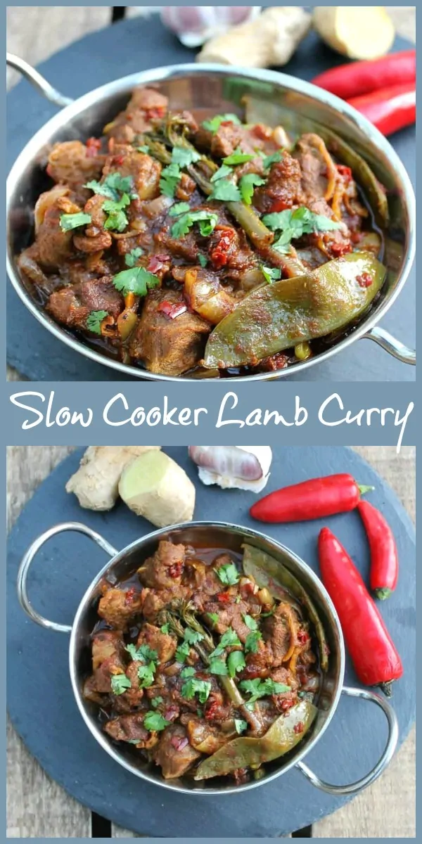 Slow cooker lamb curry