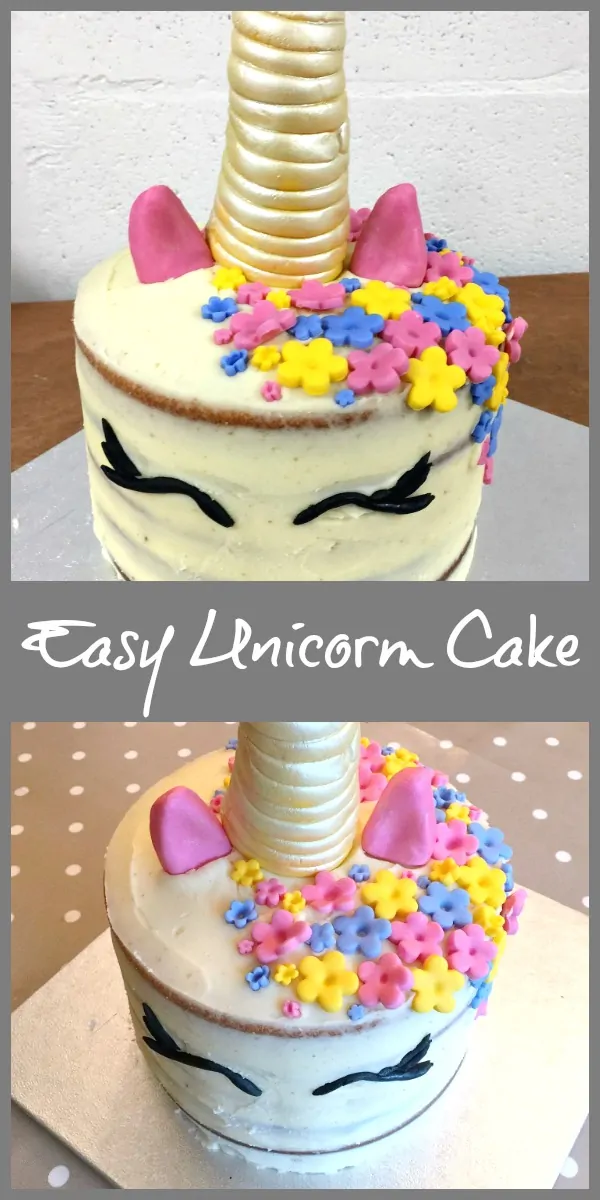 Easy Unicorn Cake