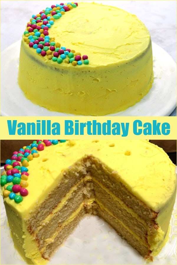 Vanilla Birthday Cake BakingQueen74