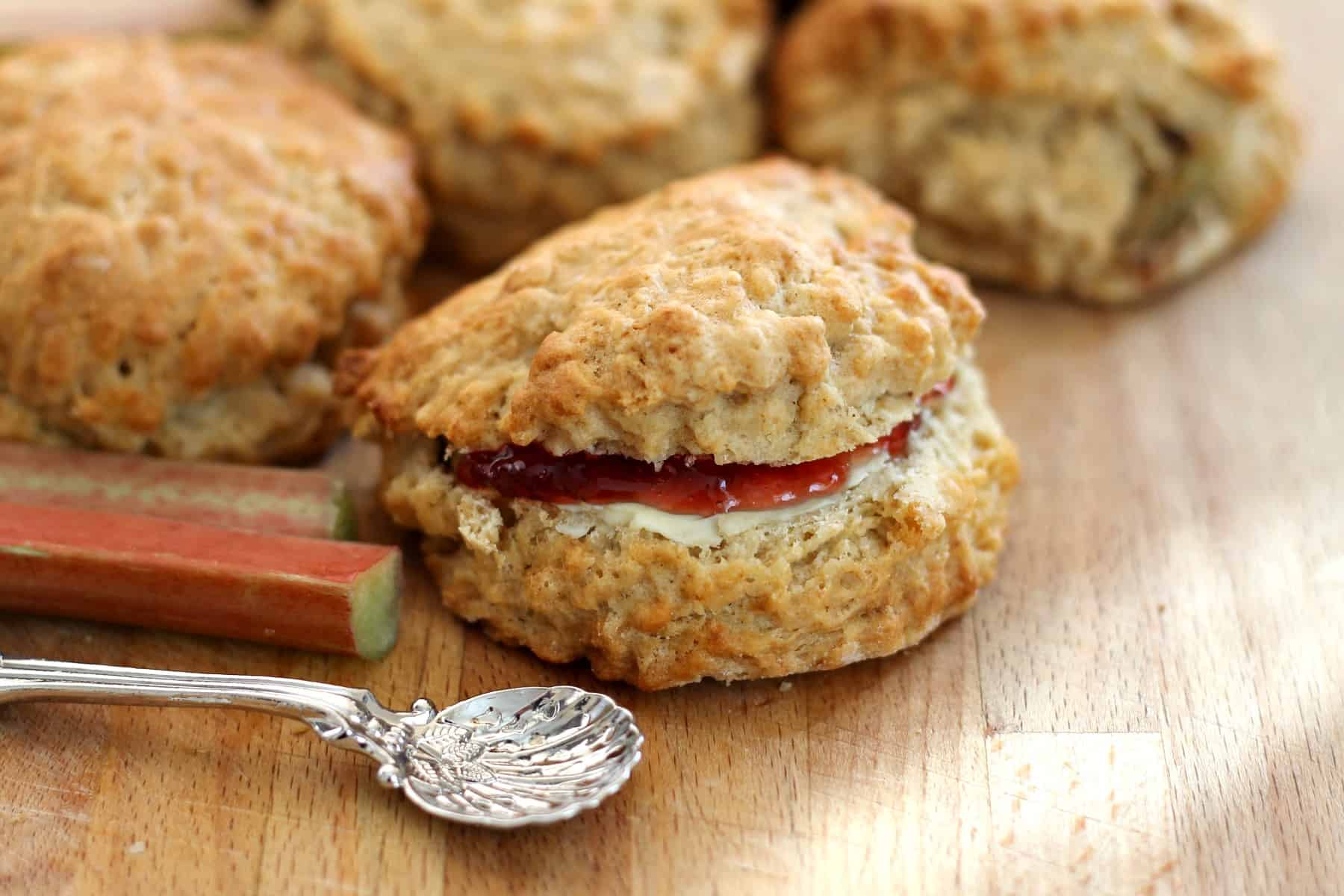 Rhubarb Scones