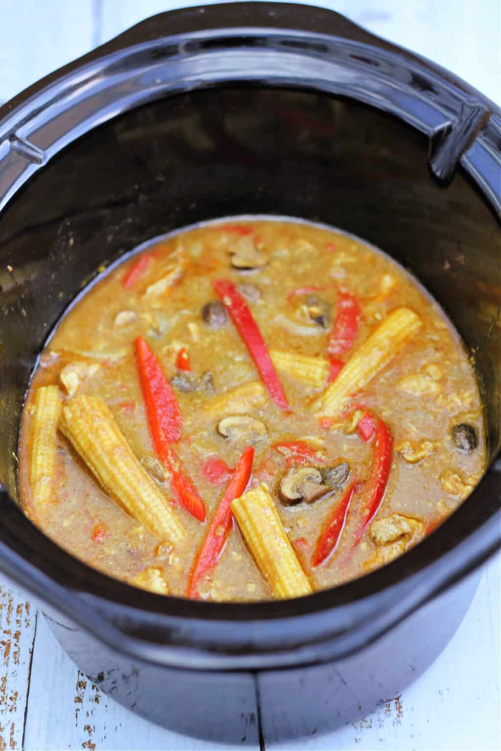 Slow Cooker Chinese Chicken Curry - BakingQueen74