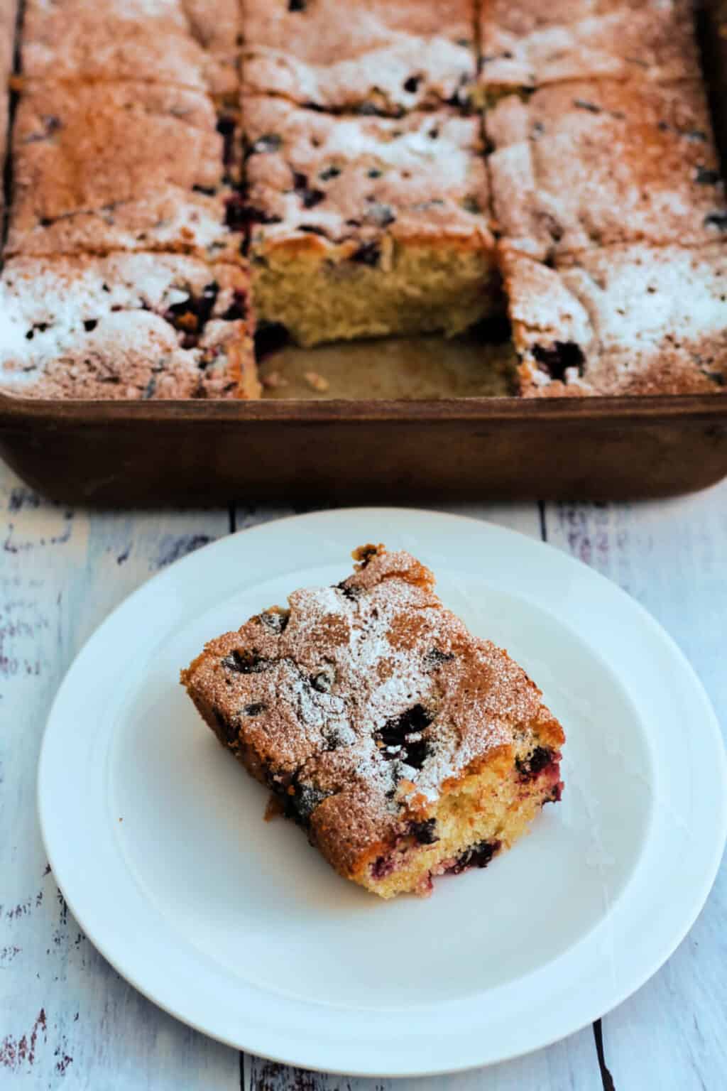 Easy Blackcurrant Traybake BakingQueen74