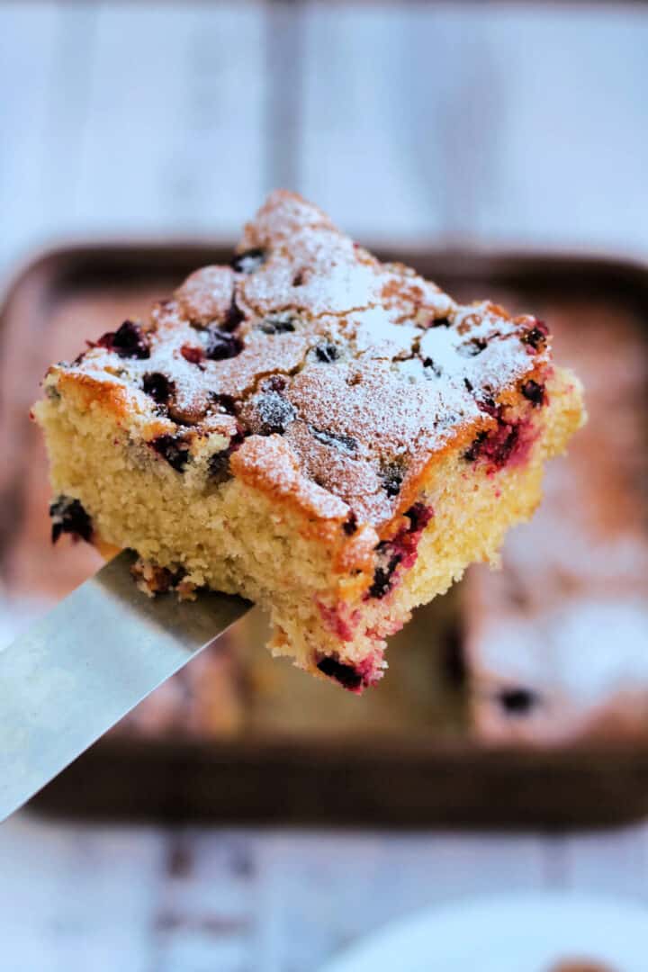 Easy Blackcurrant Traybake BakingQueen74