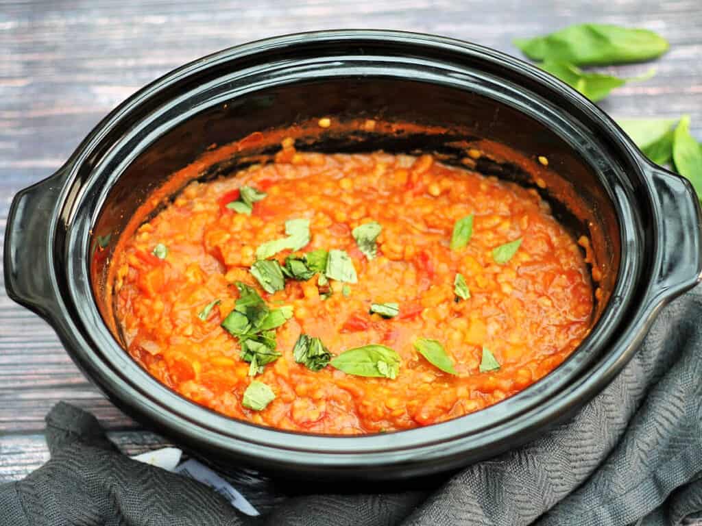 Slow Cooker Lentil Bolognese BakingQueen74